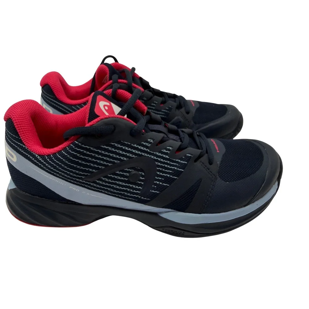 Head Sprint Pro 2.5 Tennis Shoes Women 8.5 Navy Pink Excellent Court Sneakers
